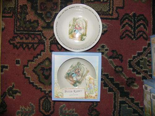 Peter Rabbit cereal/oatmeal bowl .