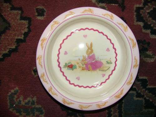 Bunnykins bowl .Sweethearts sun baby.
