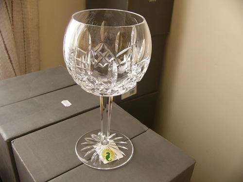 Waterford Balloon Crystal wine Glasses.Lismore range.X 1 per box.