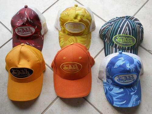 Caps peaked type .VON DUTCH originals.These are second hand but in excellent cond.