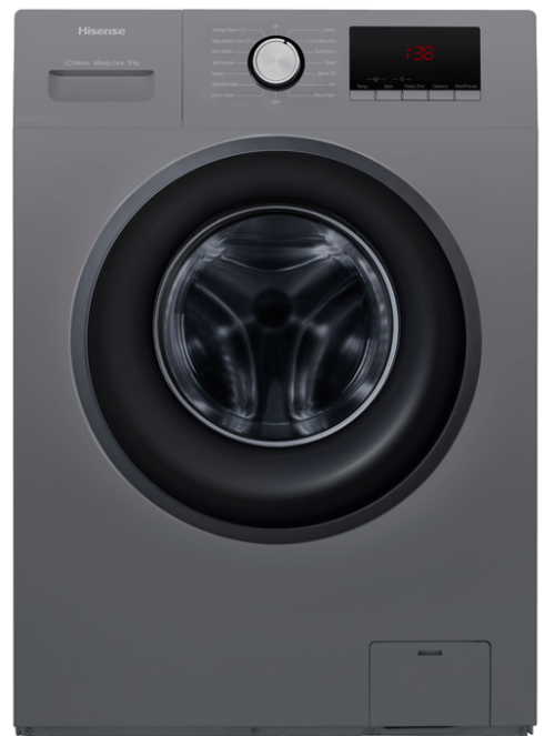 Hisense 10Kg Front Load Washing MachineTitanium Silver