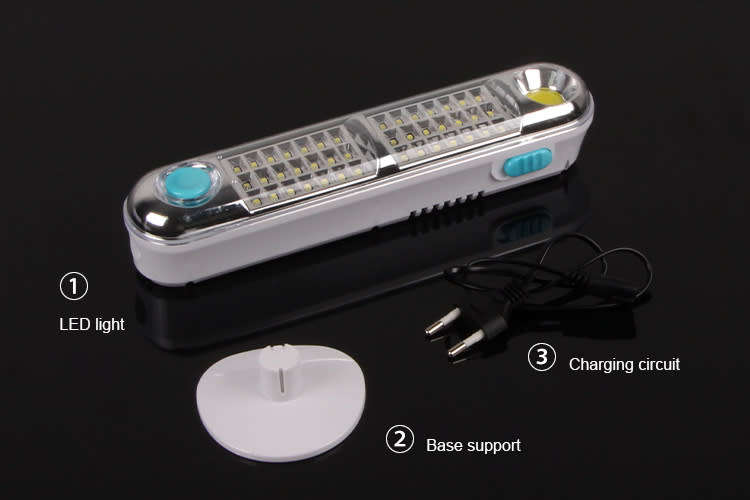 Solar rechargeable LED emergency light desktop emergency light, outdoor handheld mobile light.