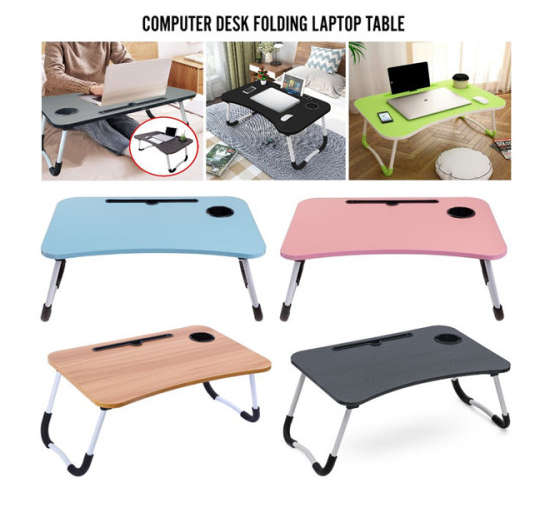 Folding Small Table Lazy Bed Table Desk Folding Computer Desk