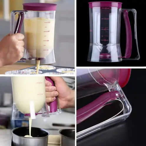 900ml Cupcake Pancake Cake Batter Dispenser Mix Pastry Jug