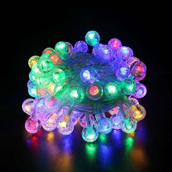 Bubble Ball LED Fairy String Light  with Tail Plug Extension 5m RGB
