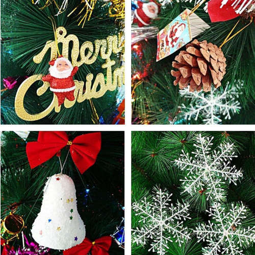 180cm Green Christmas Tree Christmas Decoration Pine Needles Indoor Iron Legs Pine Tree