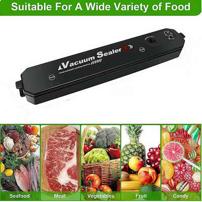 Electric vacuum sealer sealing meal food preservation system kitchen essential