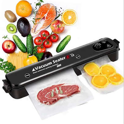 Electric vacuum sealer sealing meal food preservation system kitchen essential