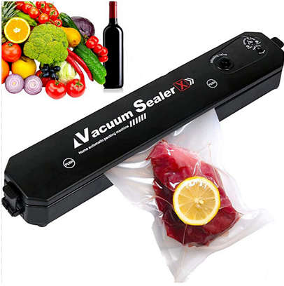 Electric vacuum sealer sealing meal food preservation system kitchen essential