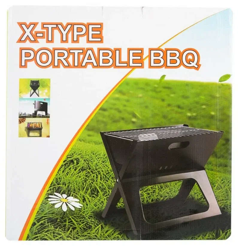 BBQ foldable grill 44x29x37 cm