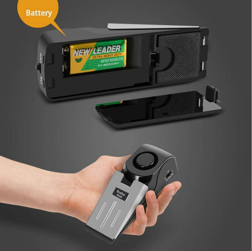 Door Stop Alarm Anti-theft Wireless Door Stopper Block Alarm (Door Stop Alarm)