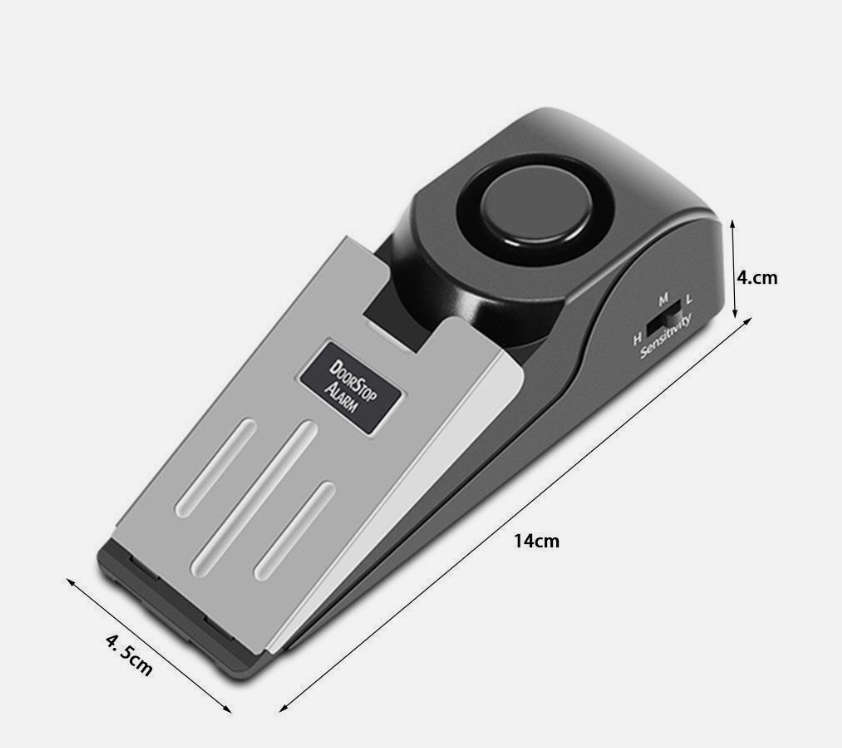 Door Stop Alarm Anti-theft Wireless Door Stopper Block Alarm (Door Stop Alarm)