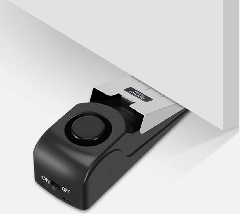 Door Stop Alarm Anti-theft Wireless Door Stopper Block Alarm (Door Stop Alarm)