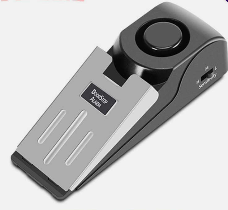 Door Stop Alarm Anti-theft Wireless Door Stopper Block Alarm (Door Stop Alarm)