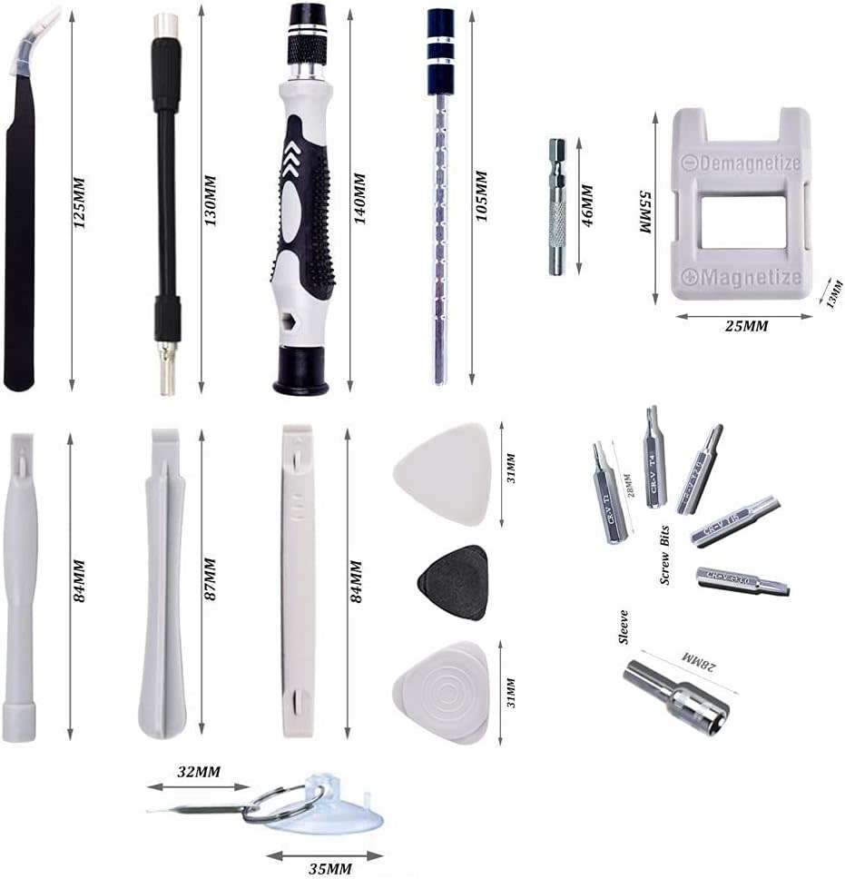 Screwdriver Set 115 in 1 Screwdriver Set Repair Tool Set, Alloy Mini Hardened Screwdriver Set