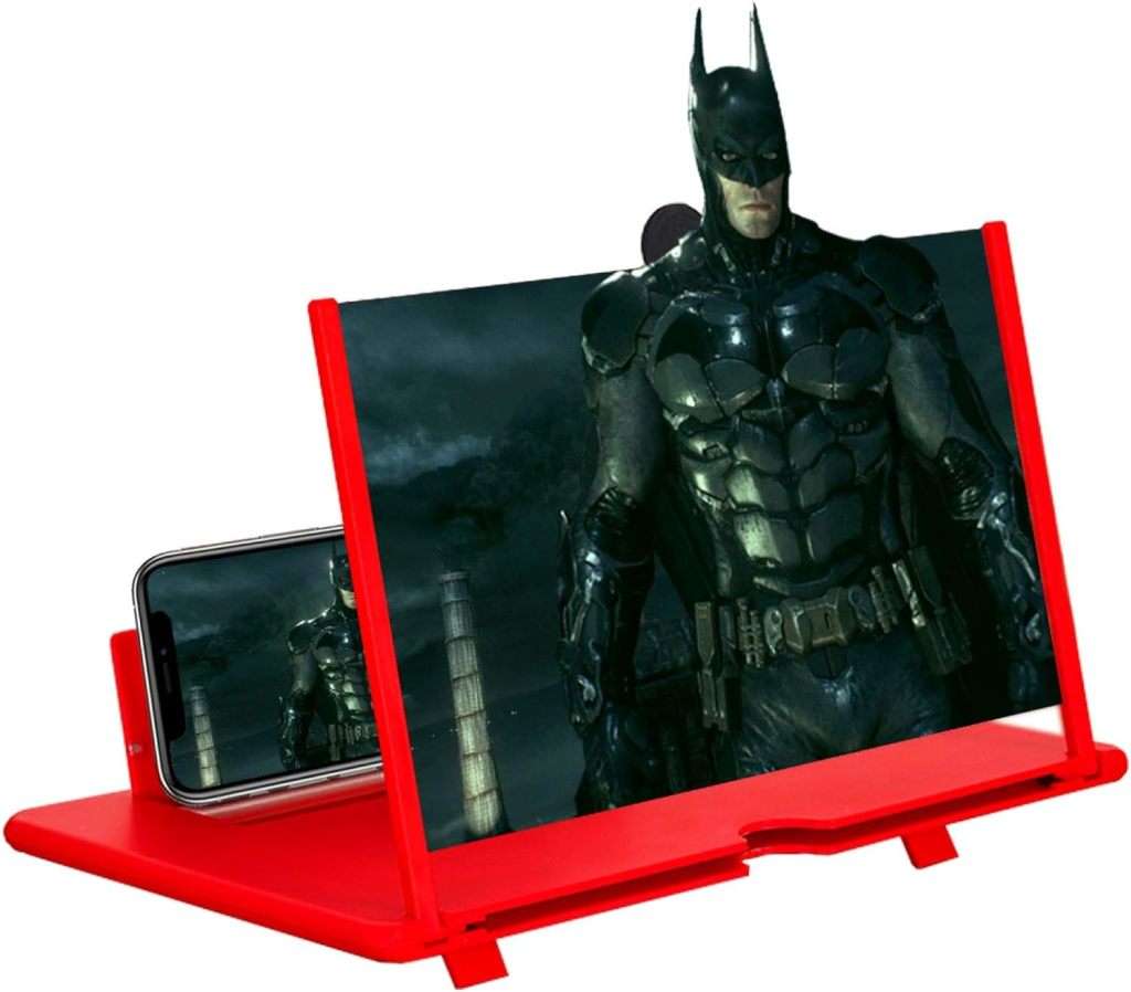 Screen Magnifier - 12 Inch 3D HD Mobile Phone Foldable Magnifying Projector Screen Accessory