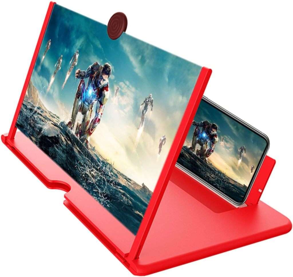 Screen Magnifier - 12 Inch 3D HD Mobile Phone Foldable Magnifying Projector Screen Accessory