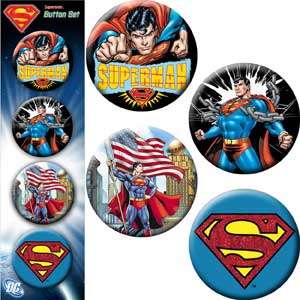 Superman button collection
