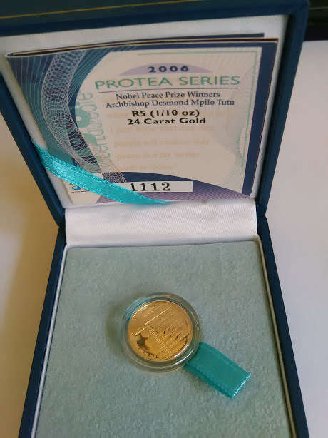 2006 Protea Series R5 (1/10 oz) Archbishop Tutu