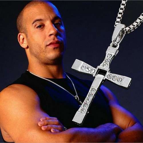 The Fast and Furious Crystal Cross Men Necklaces