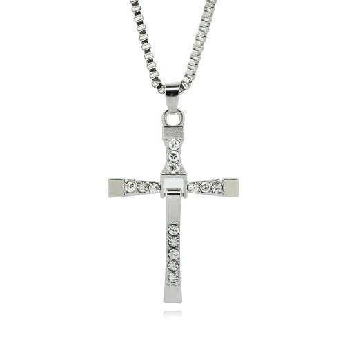The Fast and Furious Crystal Cross Men Necklaces