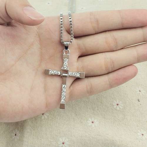 The Fast and Furious Crystal Cross Men Necklaces