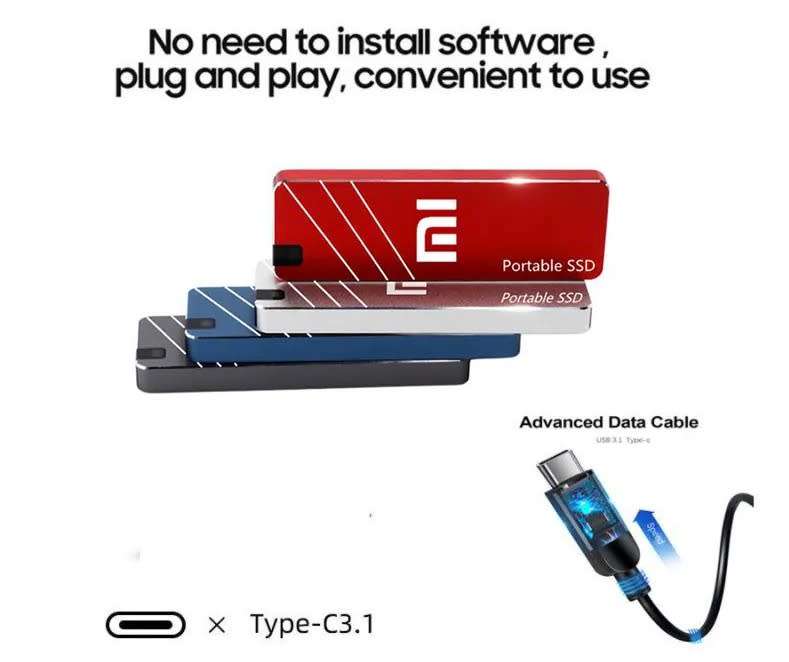 2TB External Portable SSD drives