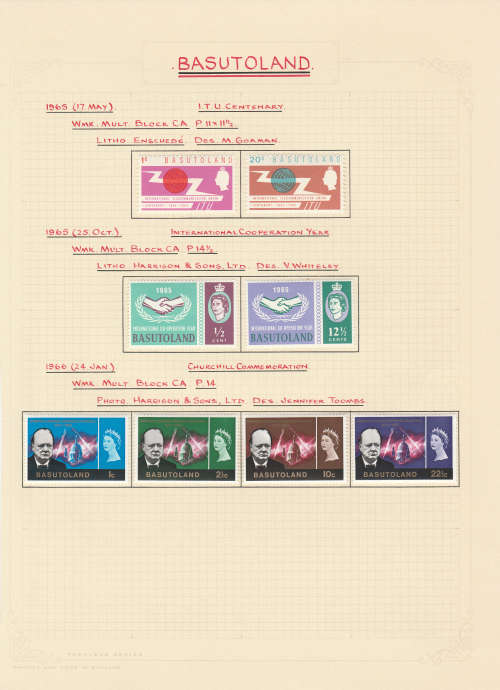 Basutholand QEII Mounted Mint Lot