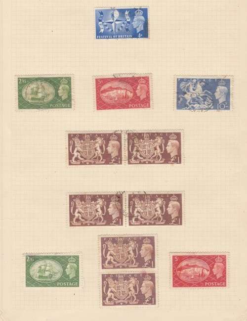 Great Britain GVI Including 1£ x 6