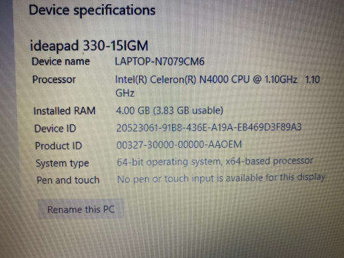 Lenovo s330 Notebook