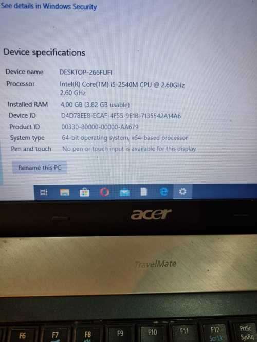 Acer Travelmate 6595
