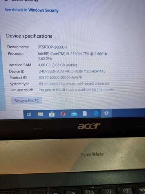 Acer Travelmate 6595