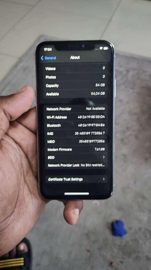 IPhone X 64gb Silver