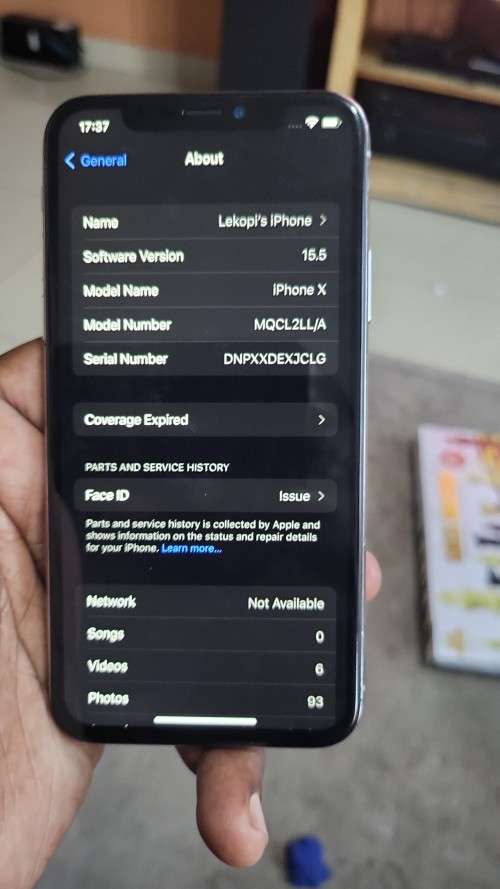 IPhone X 64gb Silver