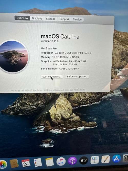 MacBook Pro A1398 i7 16gb RAM 500gb HDD