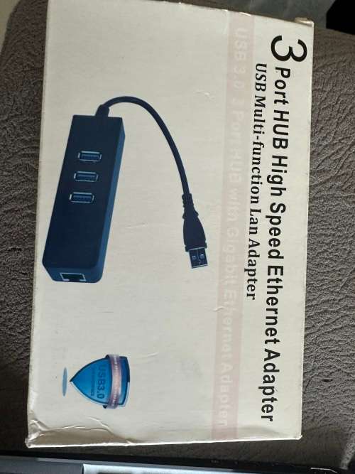 3 port Hub Ethernet adapter
