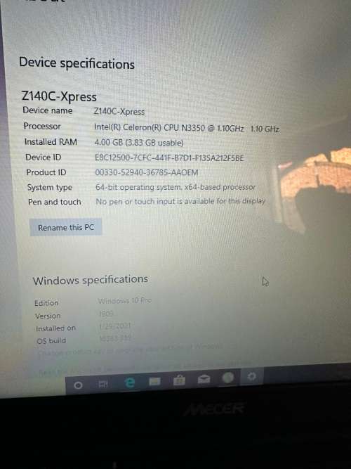Never my life Z140c-Xpress Black