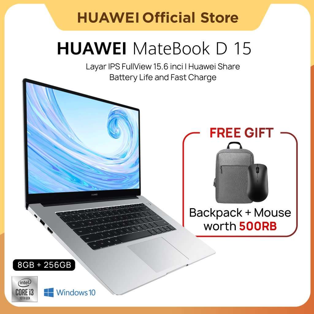 Huawei matebook d15 laptop & Mouse (Great Condition )