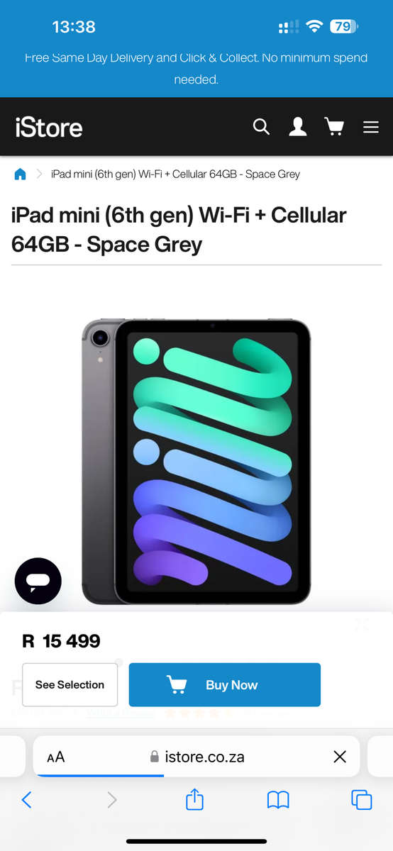 iPad mini (6th gen) Wi-Fi + Cellular 64GB (Brand New/SEALED)