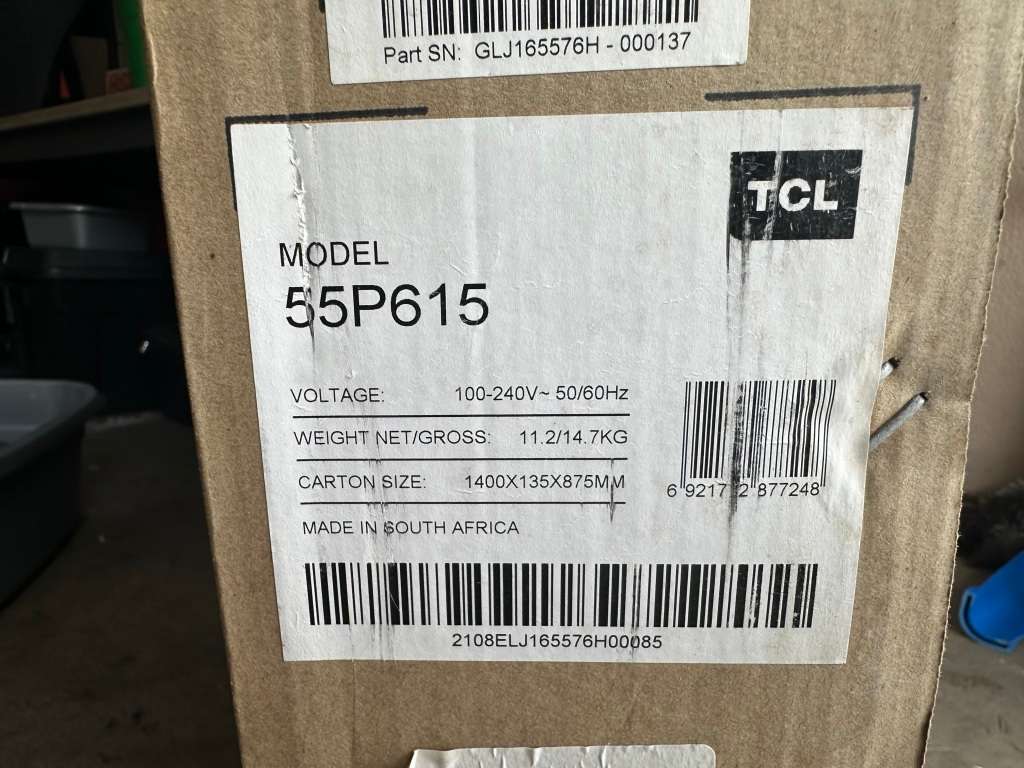 TCL P615K 4K Smart Android TV (Broken/read description)