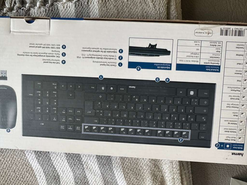 Hama Wireless Keyboard & Mouse Set