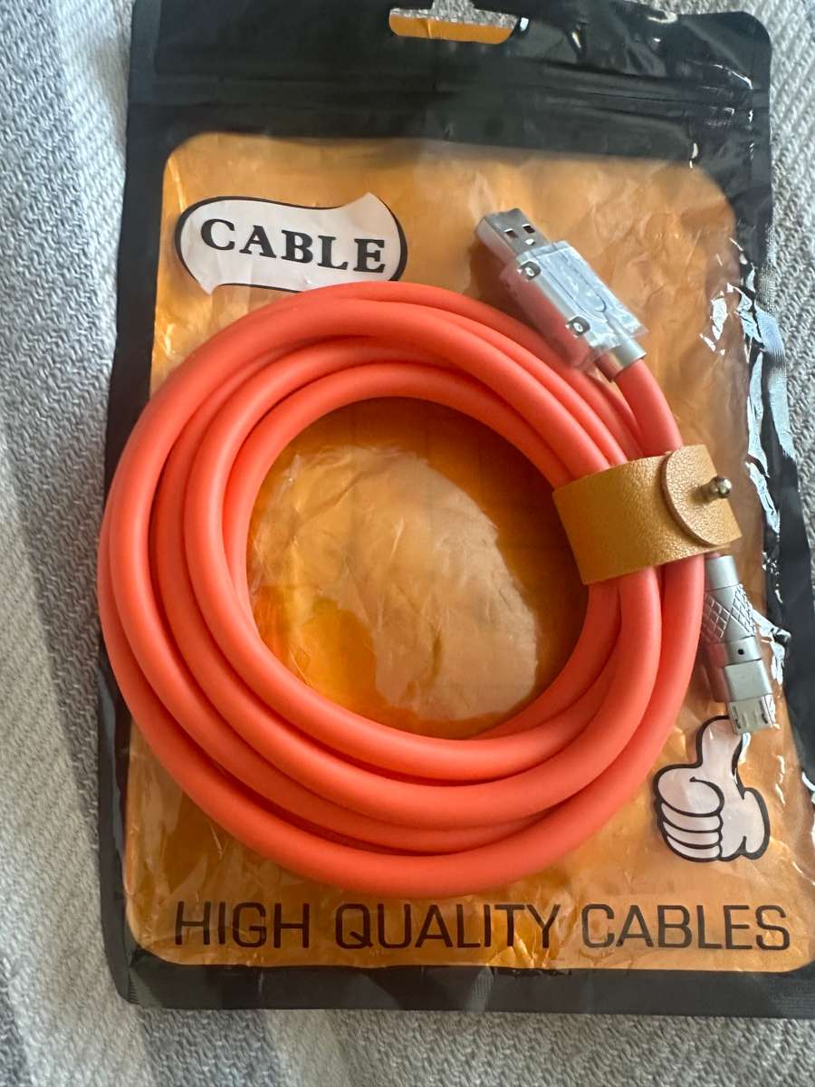 Premium Quality Heavy Duty: 120w 6a Super-Fast Charge Type-A Liquid Silicone Cable