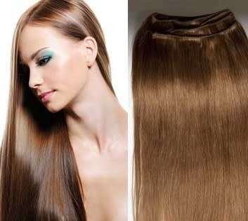 High Quality Heat Resistant washable hair extensions  #27 Dark Blonde