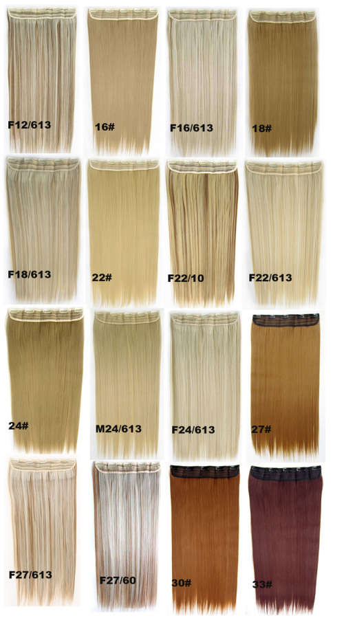 High Quality Heat Resistant washable hair extensions  #27 Dark Blonde