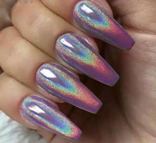 MIRROR NAIL POWDER COLOR - HOLOGRAPHIC