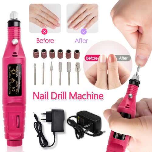 Electric Nail Drill Tool Machine & Bits 20000rpm