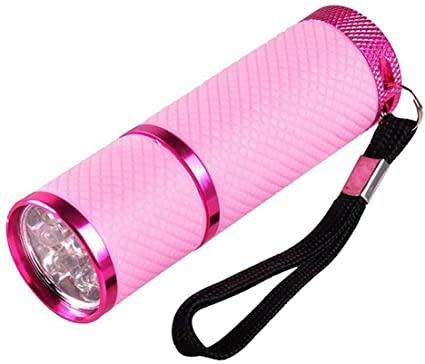 Mini UV / LED poly acrylic gel curing light torch PINK