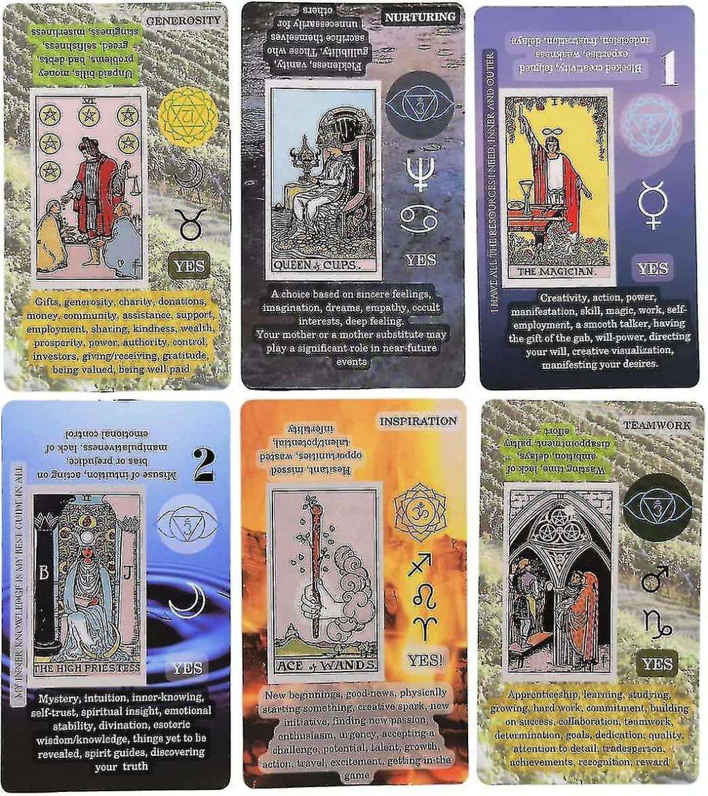 LEARNING TAROT BEGINNERS 78 CARDS DECK WITH MEANINGS KEYWORDS ZODIAC SIGNS