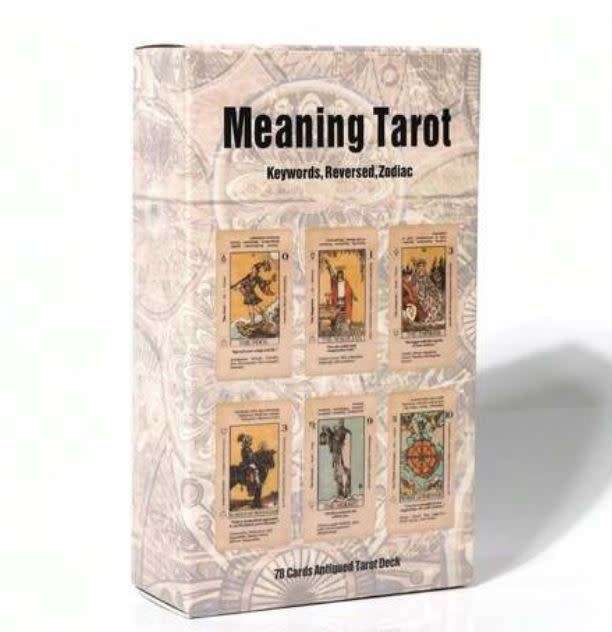 MEANING TAROT  78 CARDS DECK WITH KEYWORDS, REVERSED & ZODIAC SIGNS