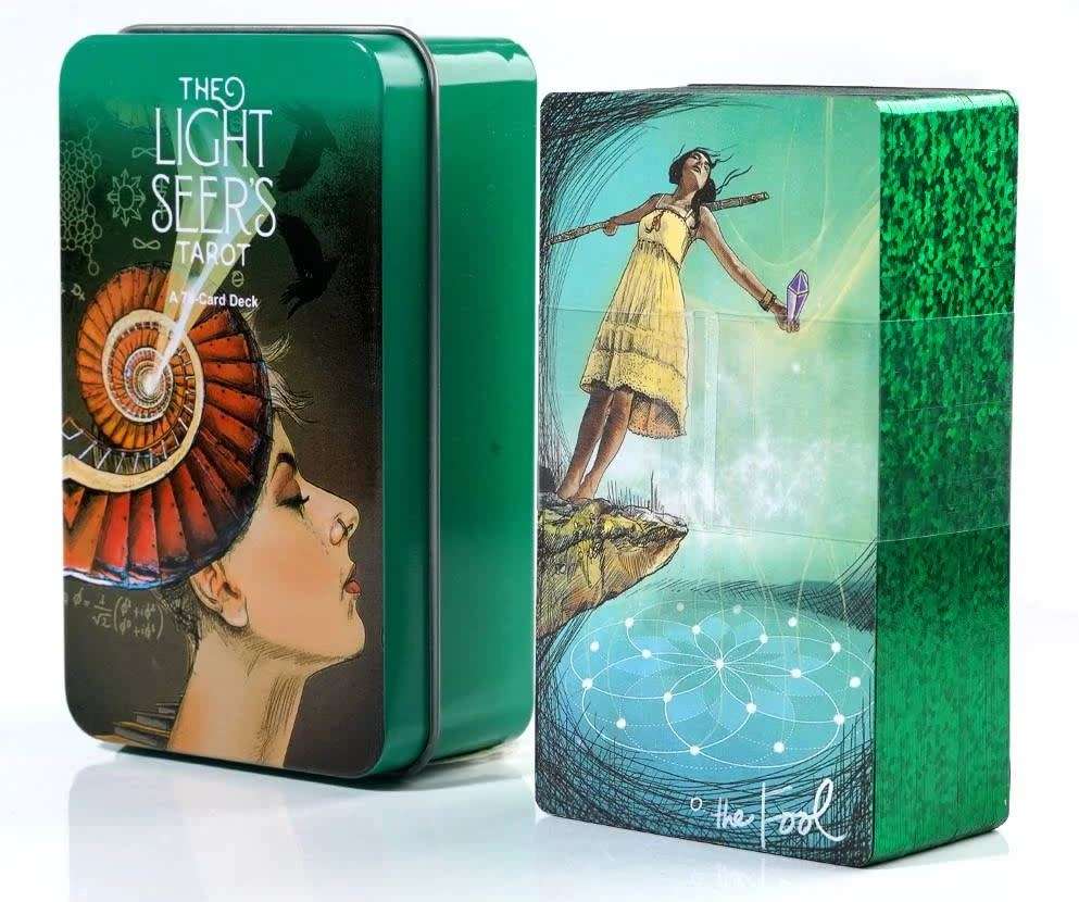 THE LIGHT SEER`S TAROT 78 CARDS DECK IN TIN BOX